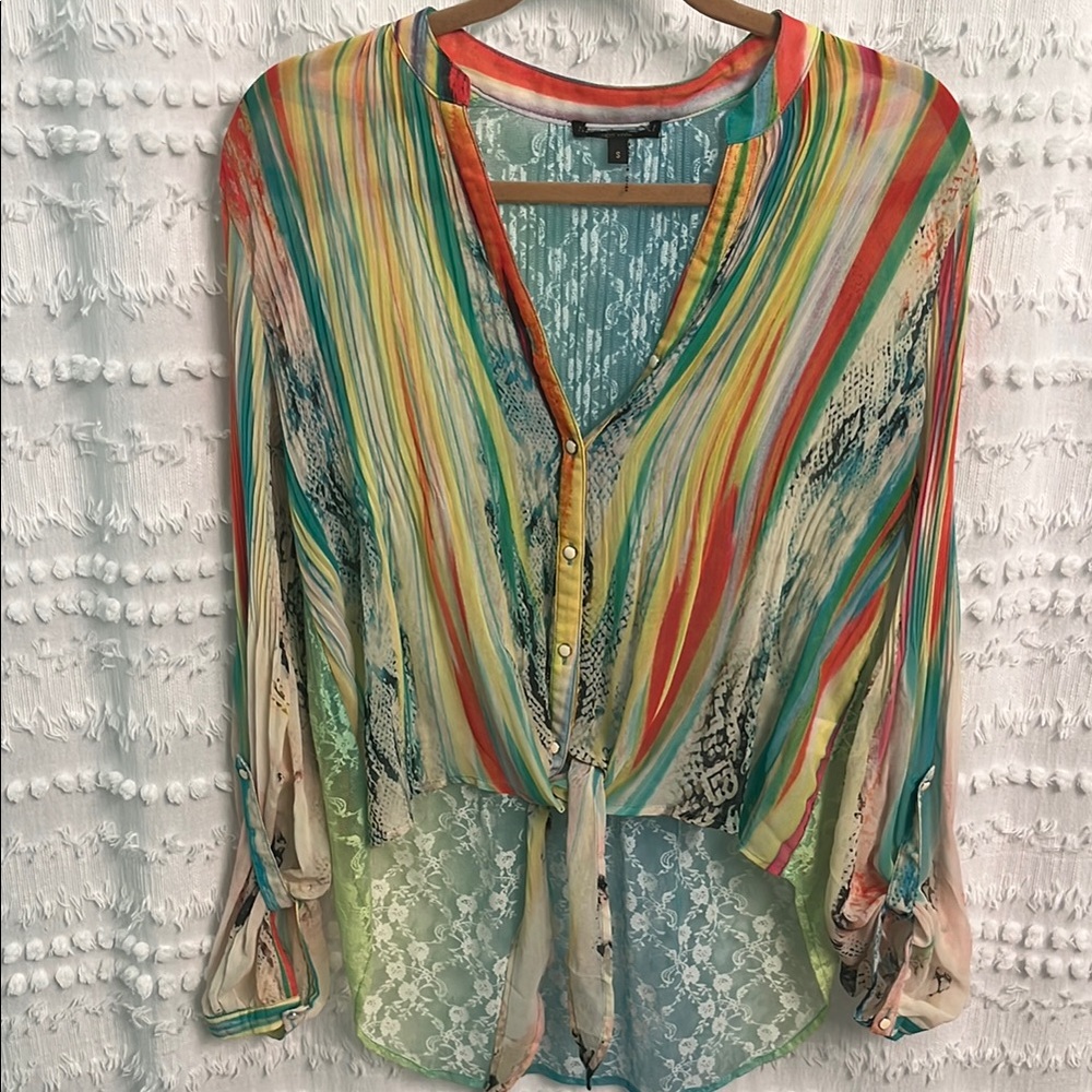 Multicolor Striped Women's Blouse